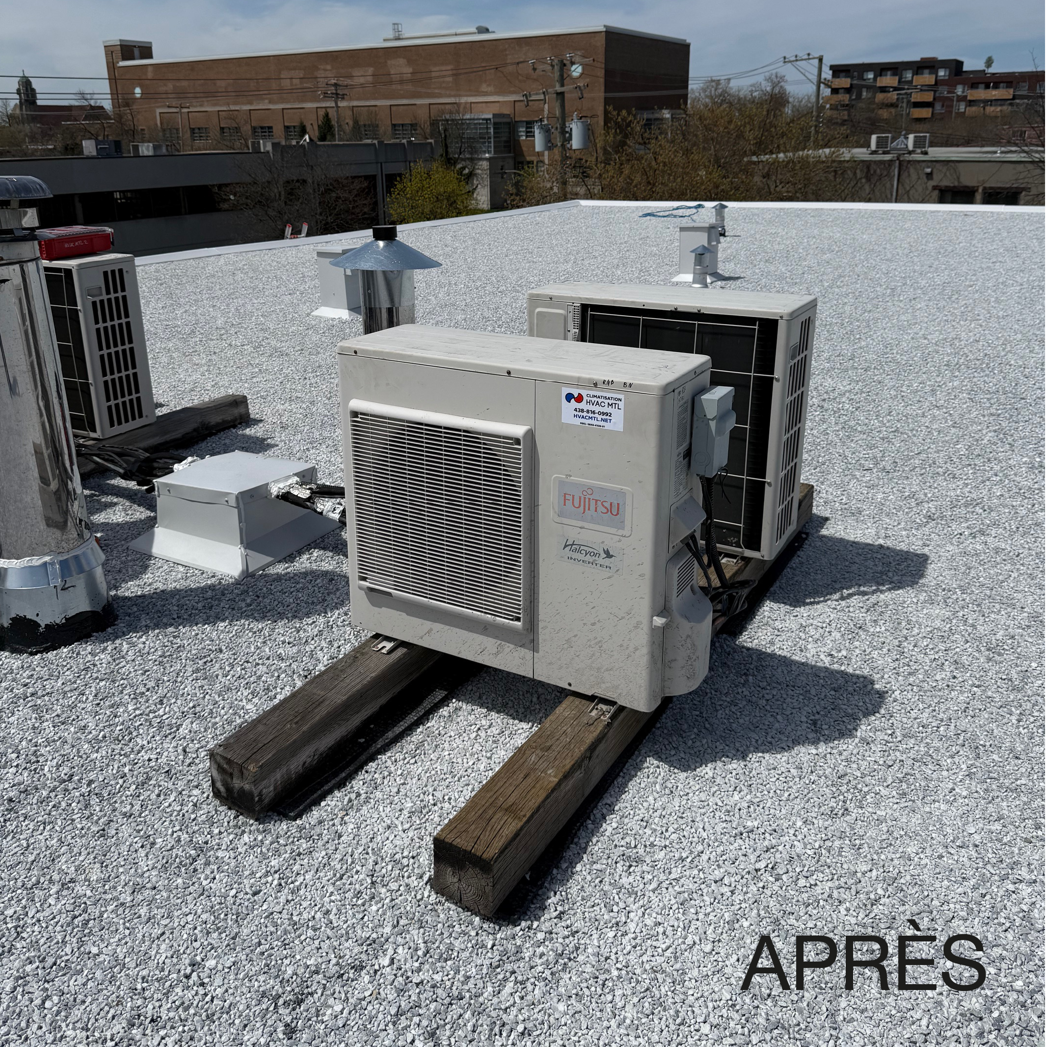 Débranchement et remise en service de 6 climatiseurs – Immeuble industriel au Mile End