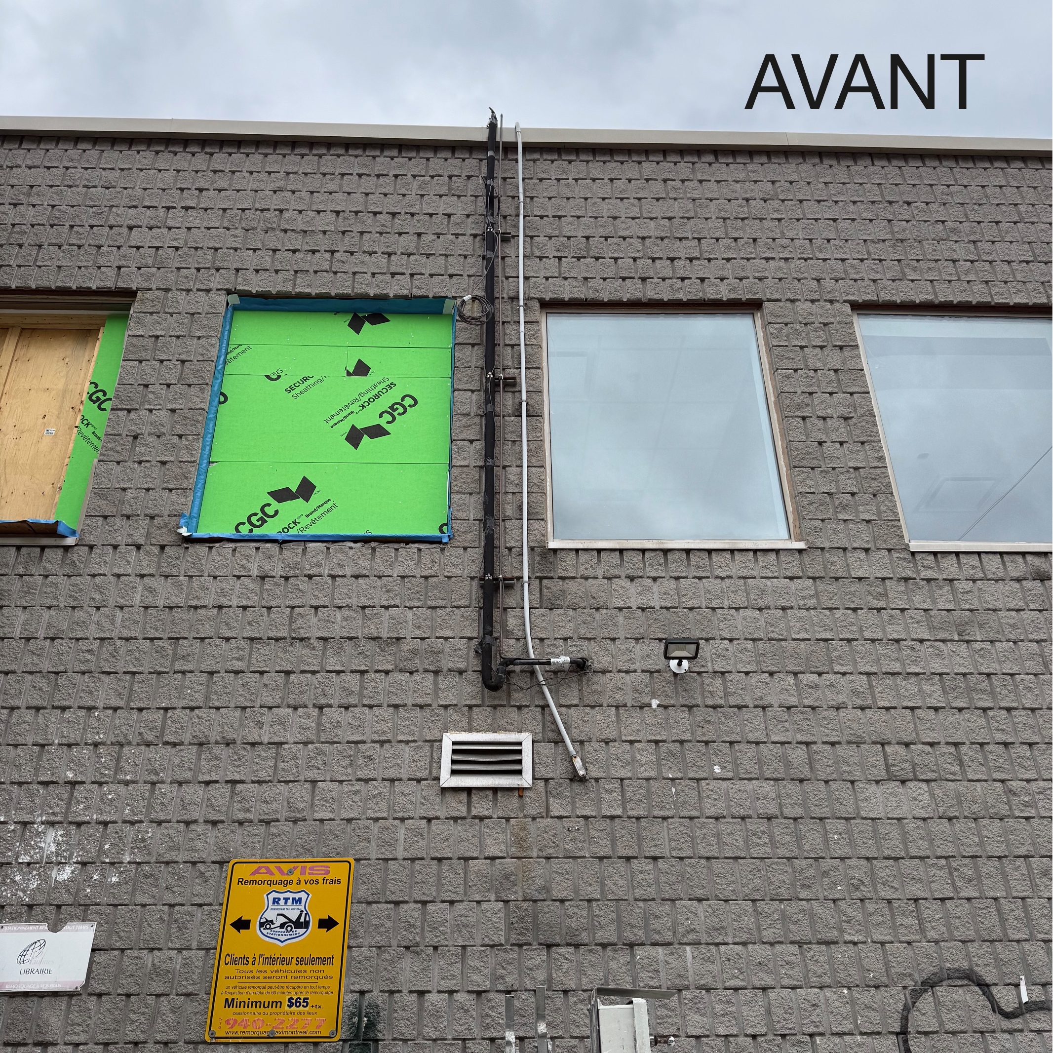 Modification du passage de tuyauterie – Climatiseur commercial 120 000 BTU à Rosemont — photo 2