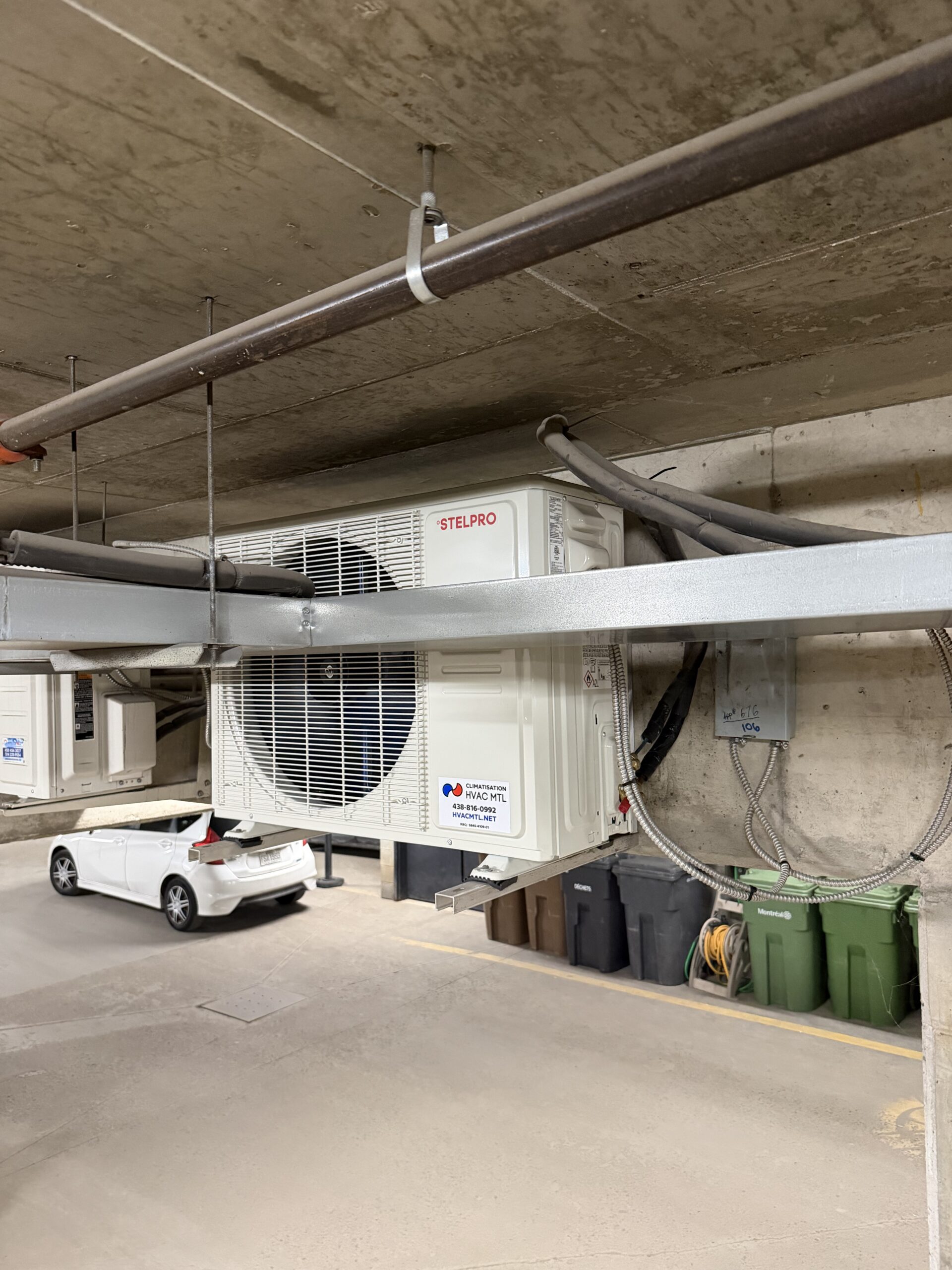 Installation thermopompe STELPRO PRO B 18 000 BTU à St-Henri — photo 2