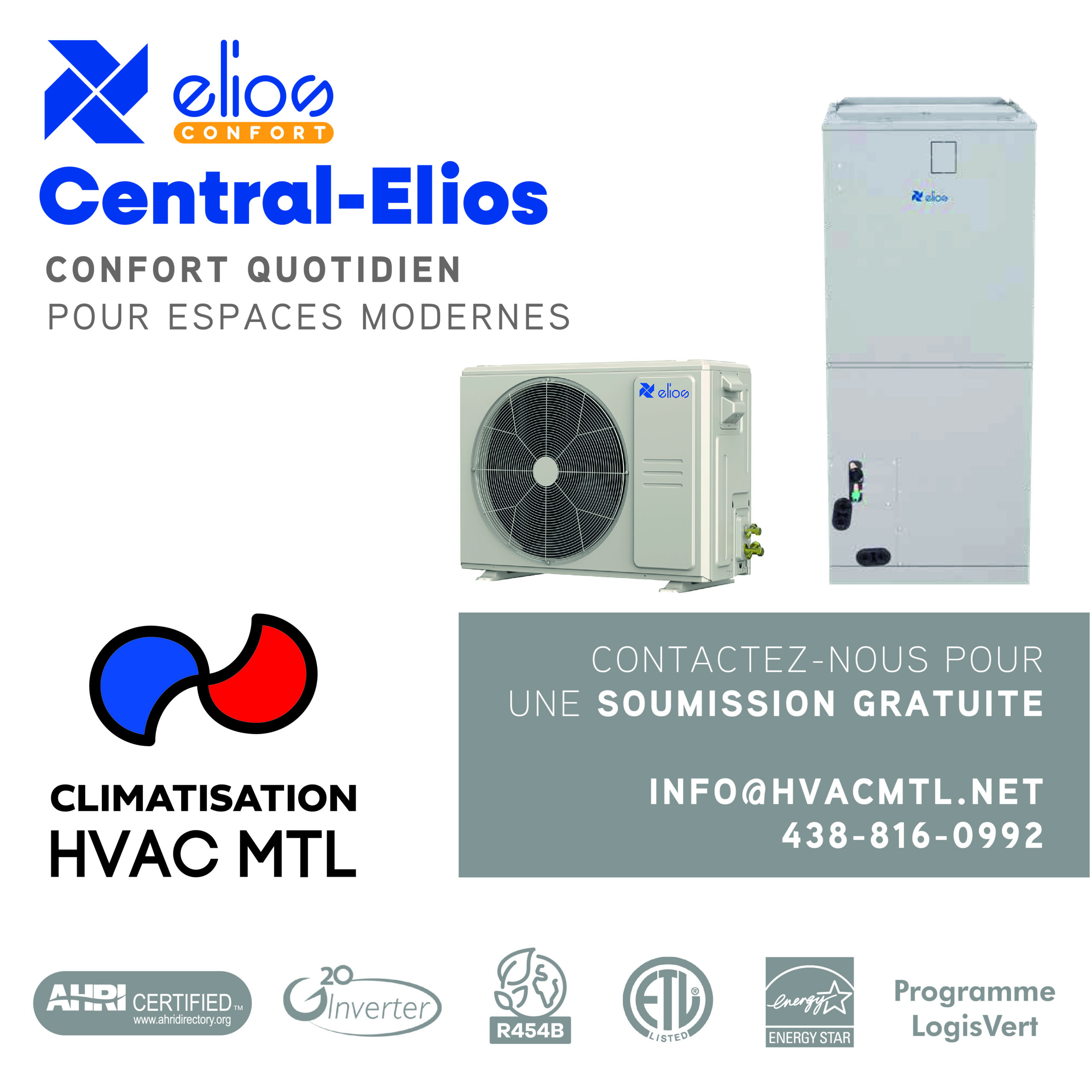 ELIOS Centrale 30 000 BTU R-454B – Image 2